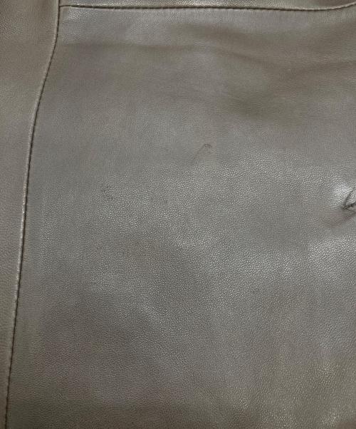 BURBERRY BLACK LABEL（バーバリーブラックレーベル）BURBERRY BLACK LABEL (バーバリーブラックレーベル) ラビットファーラムレザーコート ブラウン サイズ:Ｍの古着・服飾アイテム