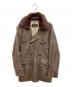 BURBERRY BLACK LABEL（バーバリーブラックレーベル）の古着「ラビットファーラムレザーコート」｜ブラウン