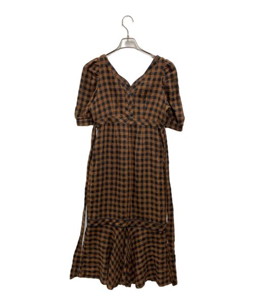 HER LIP TO（ハーリップトゥ）Her lip to (ハーリップトゥ) Istres Linen Mermaid Dress ブラウン サイズ:Sの古着・服飾アイテム