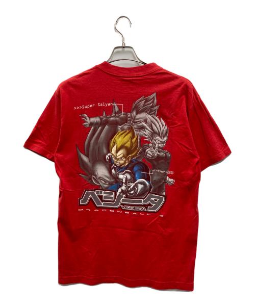 ドラゴンボール（ドラゴンボール）ドラゴンボール (ドラゴンボール) ベジータプリントTシャツ レッド サイズ:Mの古着・服飾アイテム
