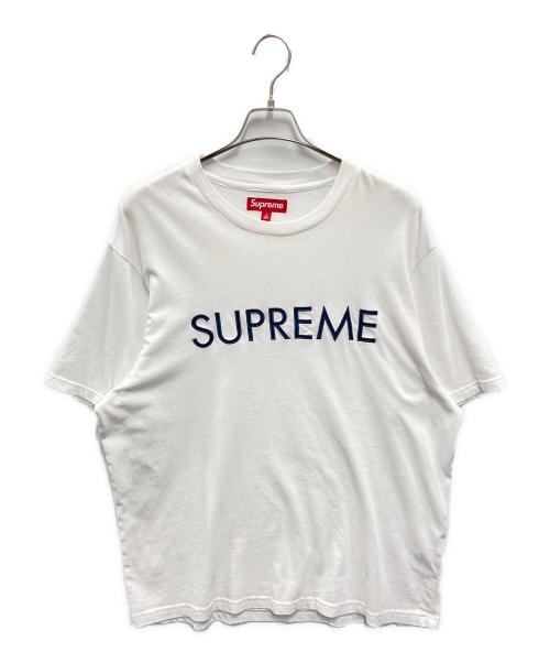SUPREME（シュプリーム）Supreme (シュプリーム) CAPITAL S/S TOP ホワイト サイズ:Lの古着・服飾アイテム