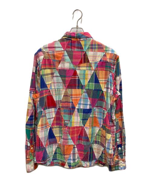 POLO RALPH LAUREN（ポロ・ラルフローレン）POLO RALPH LAUREN (ポロ・ラルフローレン) クレイジーパッチワークシャツ マルチカラー サイズ:Lの古着・服飾アイテム