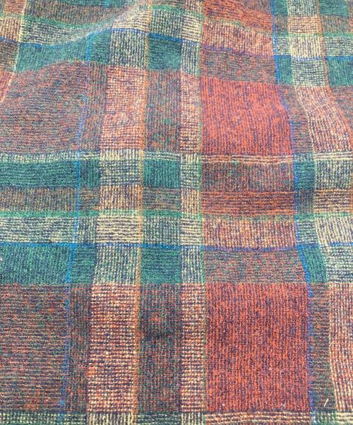 PENDLETON（ペンドルトン）PENDLETON (ペンドルトン) オープンカラーボードシャツ グリーン×レッド サイズ:Mの古着・服飾アイテム