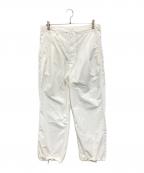 UNUSEDアンユーズド）の古着「Nylon wide pants」｜ホワイト