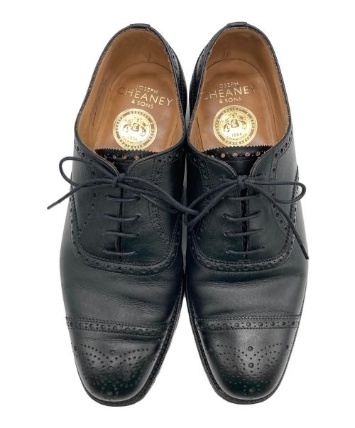 JOSEPH CHEANEY（ジョセフチーニー）Joseph Cheaney (ジョセフチーニー) ウィングチップシューズ ブラック サイズ:7の古着・服飾アイテム
