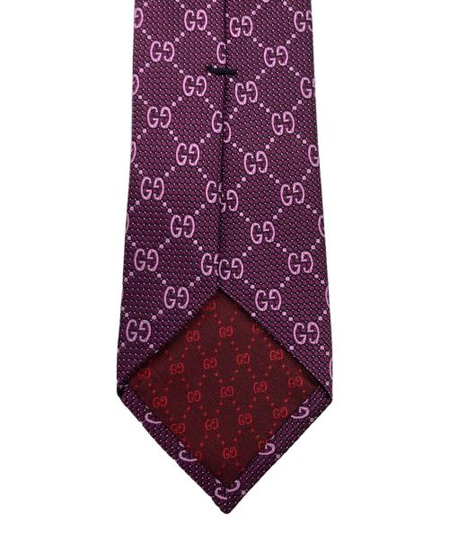 GUCCI（グッチ）GUCCI (グッチ) グッチシマ ネクタイ パープル サイズ:　の古着・服飾アイテム