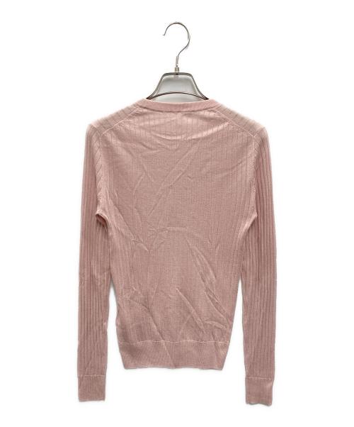 cccmalie（シーマリー）cccmalie (シーマリー) カシミヤシルクリブニット ピンク サイズ:38の古着・服飾アイテム