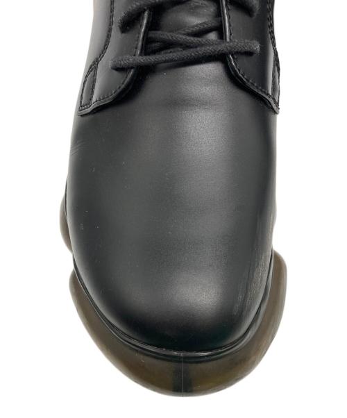 grounds（グラウンズ）grounds (グラウンズ) TARO HORIUCHI (タロウホリウチ) コラボ レザースニーカー ブラック サイズ:44の古着・服飾アイテム
