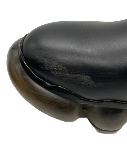 grounds（グラウンズ）grounds (グラウンズ) TARO HORIUCHI (タロウホリウチ) コラボ レザースニーカー ブラック サイズ:44の古着・服飾アイテム