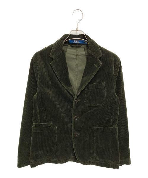 POLO RALPH LAUREN（ポロ・ラルフローレン）POLO RALPH LAUREN (ポロ・ラルフローレン) コーデュロイテーラードジャケット オリーブ サイズ:Sの古着・服飾アイテム