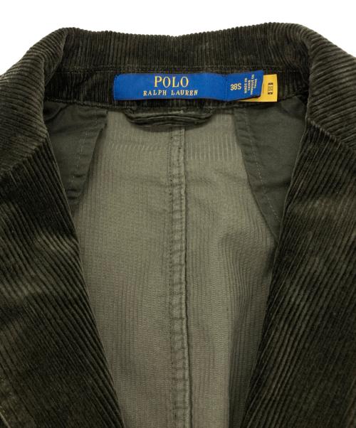 POLO RALPH LAUREN（ポロ・ラルフローレン）POLO RALPH LAUREN (ポロ・ラルフローレン) コーデュロイテーラードジャケット オリーブ サイズ:Sの古着・服飾アイテム