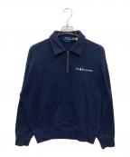 POLO RALPH LAURENポロ・ラルフローレン）の古着「リラックスドフィットロゴカラードスウェット」｜ネイビー