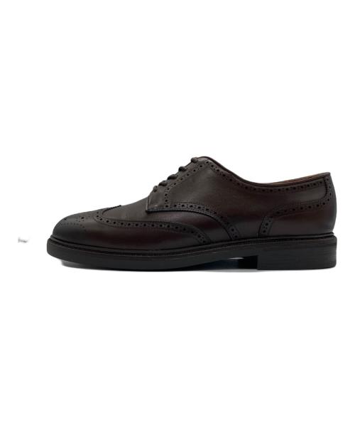 POLO RALPH LAUREN（ポロ・ラルフローレン）POLO RALPH LAUREN (ポロ・ラルフローレン) Asher Leather Wingtip ブラウン サイズ:26.5の古着・服飾アイテム