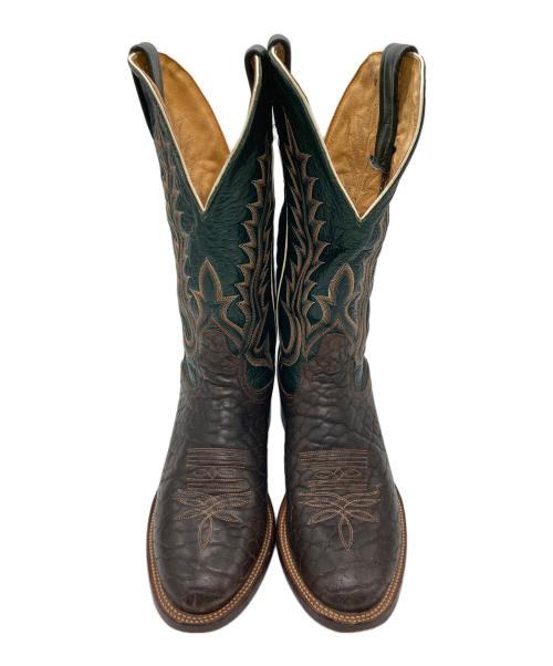 TONY LAMA（トニーラマ）TONY LAMA (トニーラマ) ウェスタンブーツ ブラウン×オリーブ サイズ:7の古着・服飾アイテム