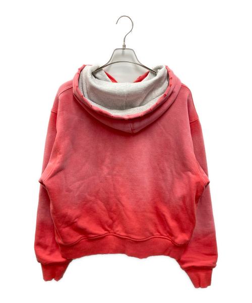 JOURNAL STANDARD relume（ジャーナルスタンダード レリューム）JOURNAL STANDARD relume (ジャーナルスタンダード レリューム) ダブルフェイス ワッフル ジップパーカー レッド サイズ:Lの古着・服飾アイテム