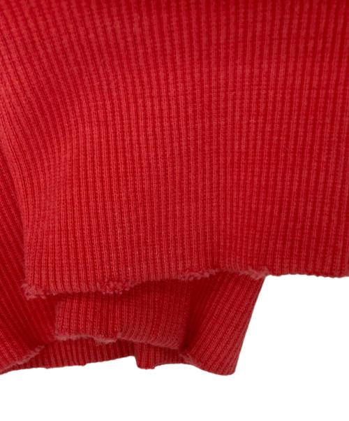 JOURNAL STANDARD relume（ジャーナルスタンダード レリューム）JOURNAL STANDARD relume (ジャーナルスタンダード レリューム) ダブルフェイス ワッフル ジップパーカー レッド サイズ:Lの古着・服飾アイテム