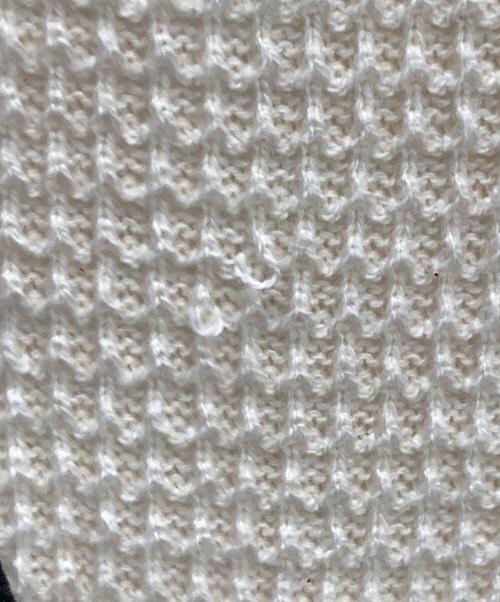 HOUGA（ホウガ）HOUGA (ホウガ) サーマル スリット ワンピース ホワイト サイズ:記載無しの古着・服飾アイテム