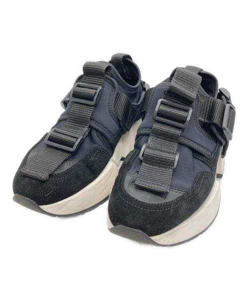 MM6 Maison Margiela（エムエムシックスメゾンマルジェラ）MM6 Maison Margiela (エムエムシックスメゾンマルジェラ) STRAP PLATFORM ブラック サイズ:37の古着・服飾アイテム