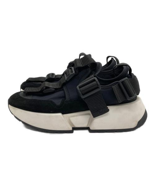 MM6 Maison Margiela（エムエムシックスメゾンマルジェラ）MM6 Maison Margiela (エムエムシックスメゾンマルジェラ) STRAP PLATFORM ブラック サイズ:37の古着・服飾アイテム