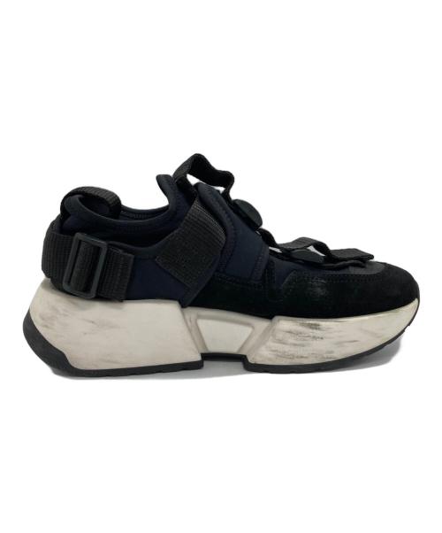MM6 Maison Margiela（エムエムシックスメゾンマルジェラ）MM6 Maison Margiela (エムエムシックスメゾンマルジェラ) STRAP PLATFORM ブラック サイズ:37の古着・服飾アイテム