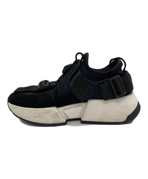 MM6 Maison Margiela（エムエムシックスメゾンマルジェラ）MM6 Maison Margiela (エムエムシックスメゾンマルジェラ) STRAP PLATFORM ブラック サイズ:37の古着・服飾アイテム