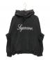 Supreme（シュプリーム）の古着「Raised Script Hooded Sweatshirt」｜ブラック