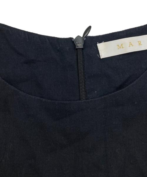 MARIHA（マリハ）MARIHA (マリハ) ノースリーブギャザーワンピース ブラック サイズ:38の古着・服飾アイテム