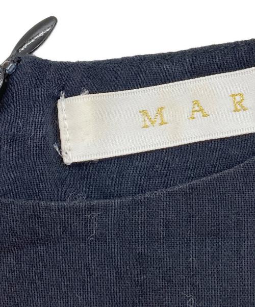 MARIHA（マリハ）MARIHA (マリハ) ノースリーブギャザーワンピース ブラック サイズ:38の古着・服飾アイテム