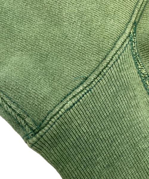 Champion REVERSE WEAVE（チャンピオン リバース ウィーブ）Champion REVERSE WEAVE (チャンピオン リバース ウィーブ) 2段 カレッジ ラバープリント スウェット グリーン サイズ:Mの古着・服飾アイテム