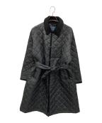 LAVENHAM×L’ECHOPPEラベンハム×レショップ）の古着「バルカラー キルティング コート」｜ブラック