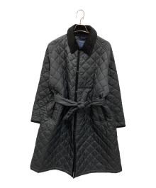LAVENHAM×L’ECHOPPE（ラベンハム×レショップ）の古着「バルカラー キルティング コート」｜ブラック