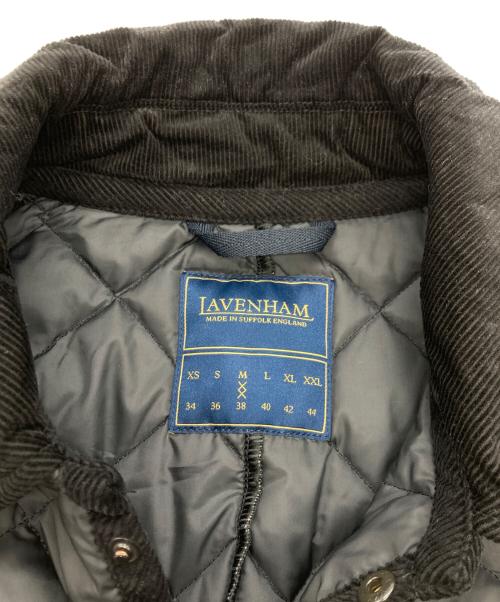 LAVENHAM（ラベンハム）LAVENHAM (ラベンハム) L’ECHOPPE (レショップ) バルカラー キルティング コート ブラック サイズ:Mの古着・服飾アイテム