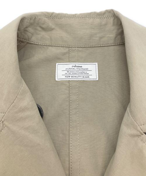 JOURNAL STANDARD relume（ジャーナルスタンダード レリューム）JOURNAL STANDARD relume (ジャーナルスタンダード レリューム) コットンナイロンライトトレンチコート ベージュ サイズ:38の古着・服飾アイテム
