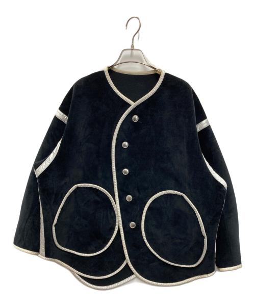 sulvam（サルバム）sulvam (サルバム) パイピングジャケット ブラック サイズ:Sの古着・服飾アイテム