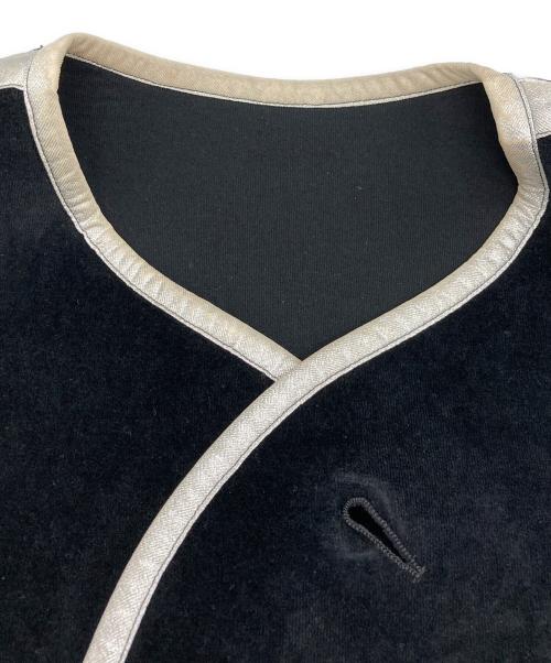 sulvam（サルバム）sulvam (サルバム) パイピングジャケット ブラック サイズ:Sの古着・服飾アイテム