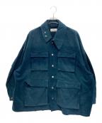 FOLLフォル）の古着「faded cotton cocoon blouson」｜ネイビー