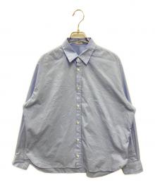 IENA（イエナ）の古着「T/C タイ付きプレーンシャツ」｜ブルー