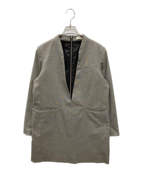 IENA（イエナ）IENA (イエナ) ウォッシャブル ジャケットドレス グレー サイズ:36の古着・服飾アイテム