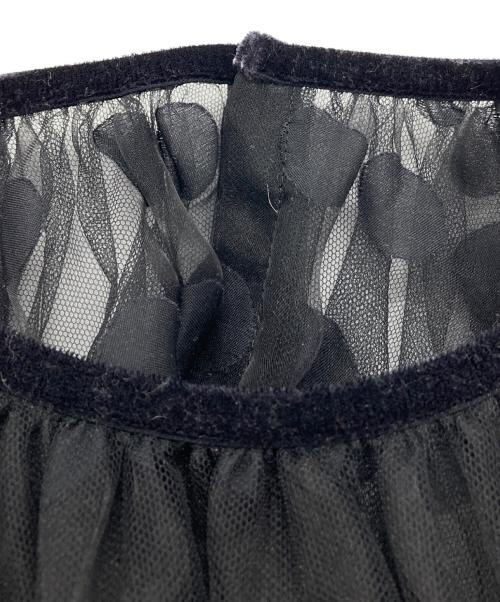 IENA LA BOUCLE（イエナ ラ ブークル）IENA LA BOUCLE (イエナ ラ ブークル) カスケード襟ブラウス ブラック サイズ:FREEの古着・服飾アイテム