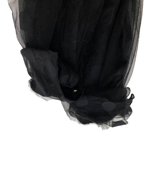 IENA LA BOUCLE（イエナ ラ ブークル）IENA LA BOUCLE (イエナ ラ ブークル) カスケード襟ブラウス ブラック サイズ:FREEの古着・服飾アイテム