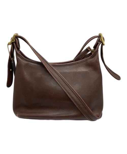 COACH（コーチ）COACH (コーチ) レザーショルダーバッグ　 ブラウンの古着・服飾アイテム