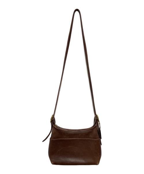 COACH（コーチ）COACH (コーチ) レザーショルダーバッグ　 ブラウンの古着・服飾アイテム