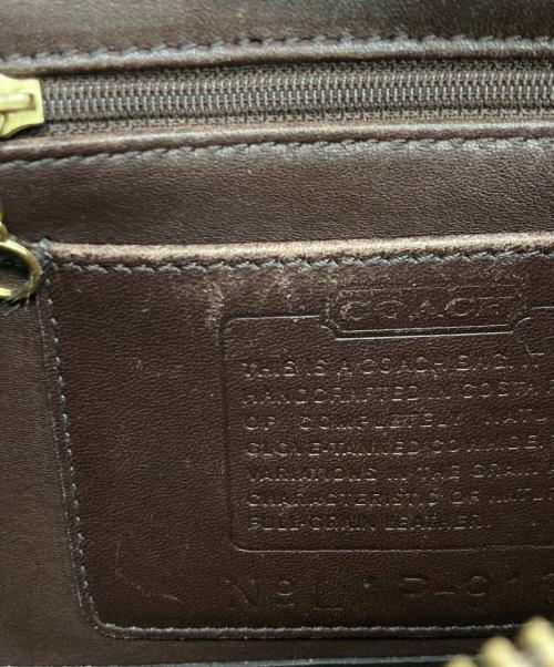 COACH（コーチ）COACH (コーチ) レザーショルダーバッグ　 ブラウンの古着・服飾アイテム