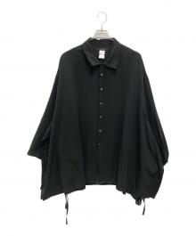 NOT CONVENTIONAL（ノットコンヴェンショナル）の古着「drape kimono shirt」｜ブラック