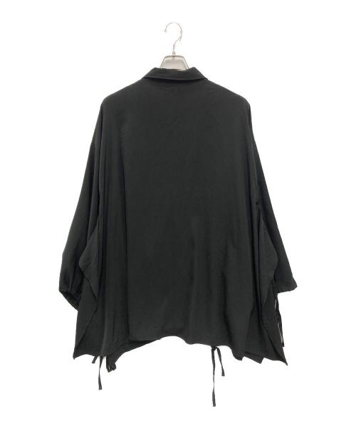 NOT CONVENTIONAL（ノットコンヴェンショナル）NOT CONVENTIONAL (ノットコンヴェンショナル) drape kimono shirt ブラック サイズ:FREEの古着・服飾アイテム