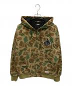 X-LARGEエクストララージ）の古着「OLD OG HOODED WORK JACKET」｜オリーブ