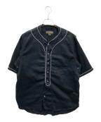 NIGEL CABOURNナイジェルケーボン）の古着「ベースボールシャツS/S」｜ネイビー