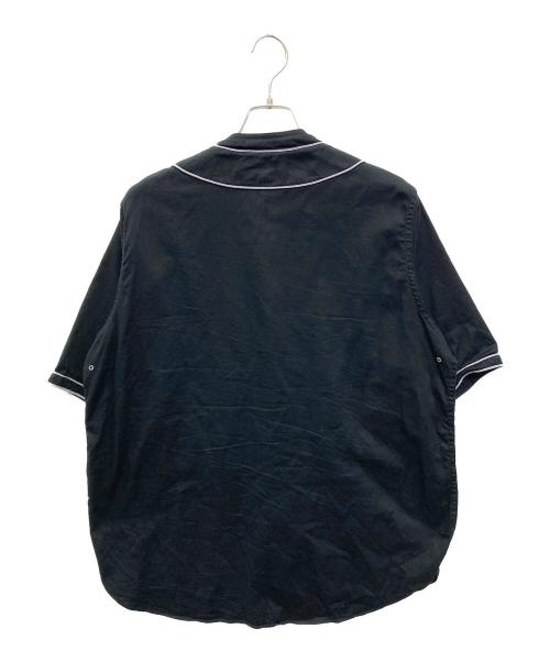 NIGEL CABOURN（ナイジェルケーボン）NIGEL CABOURN (ナイジェルケーボン) ベースボールシャツS/S ネイビー サイズ:46の古着・服飾アイテム