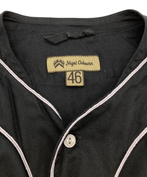 NIGEL CABOURN（ナイジェルケーボン）NIGEL CABOURN (ナイジェルケーボン) ベースボールシャツS/S ネイビー サイズ:46の古着・服飾アイテム