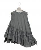 rosy monsterロージーモンスター）の古着「ノースリーブオペラチュニック」｜グレー